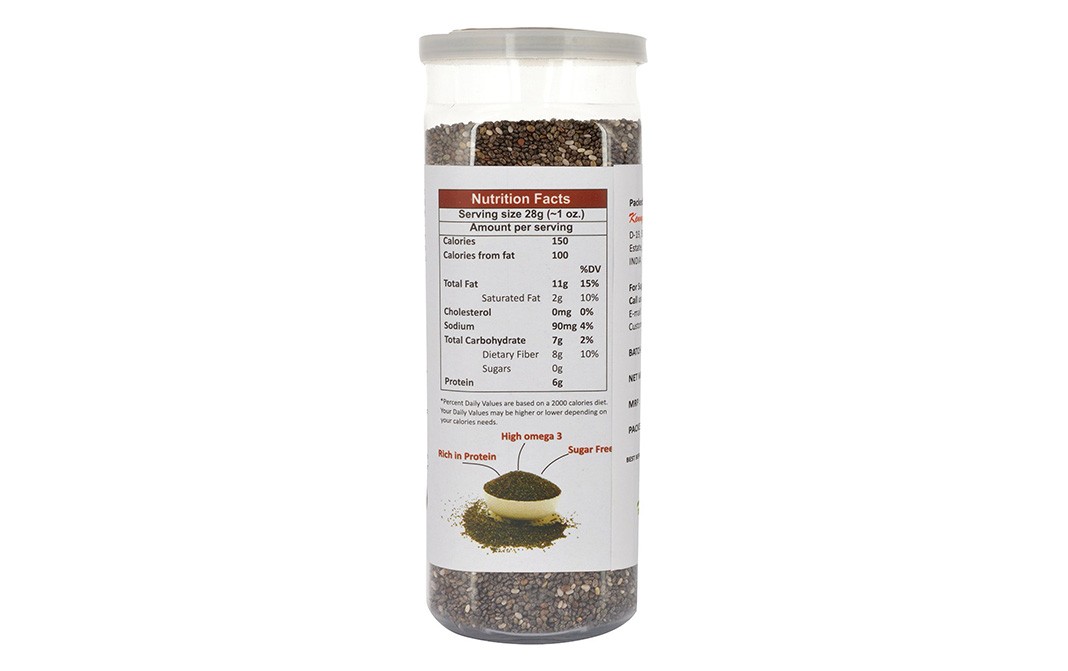 Kenny Delights Chia Seeds    Jar  150 grams